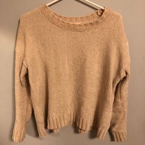 Aerie Super Soft Cream Cable Knit Sweater